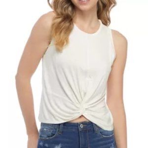 Eyeshadow Twist Front Tank